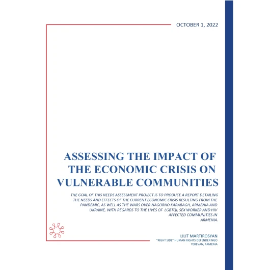Assessing the impact of  the economic crisis on  vulnerable communities